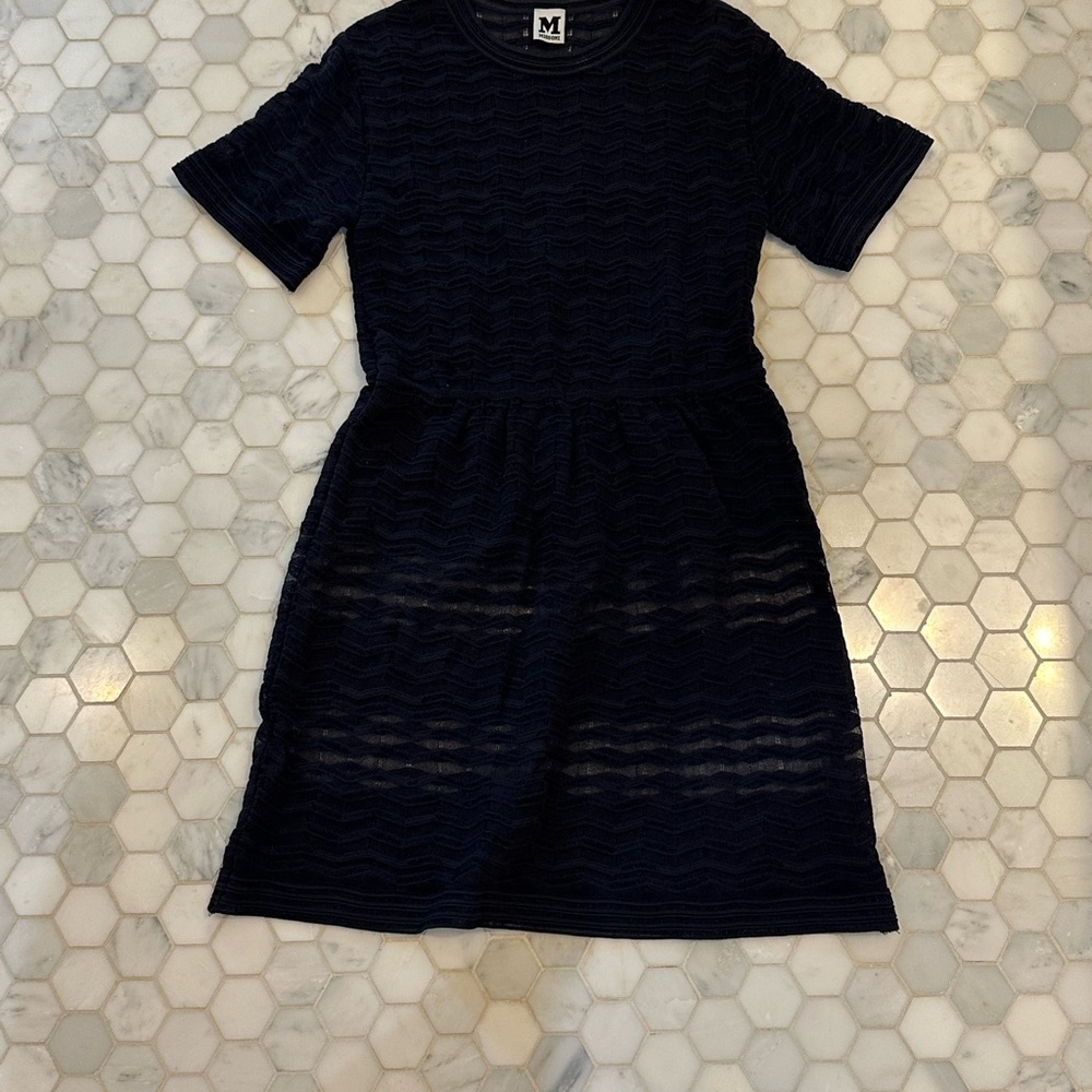 M missoni black short sleeve dress